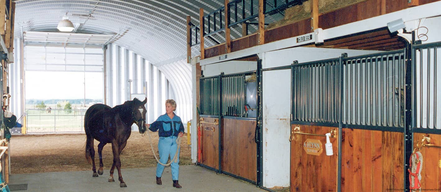Horse barns and stalls
