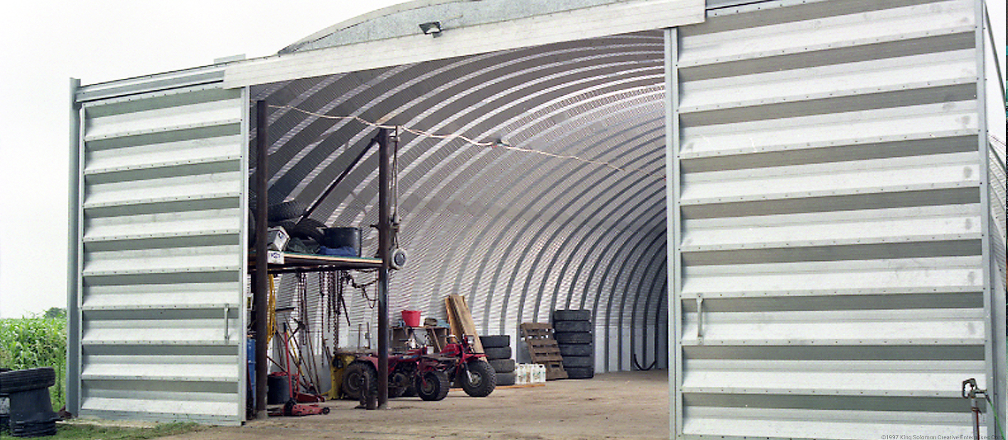 Steel storage sheds